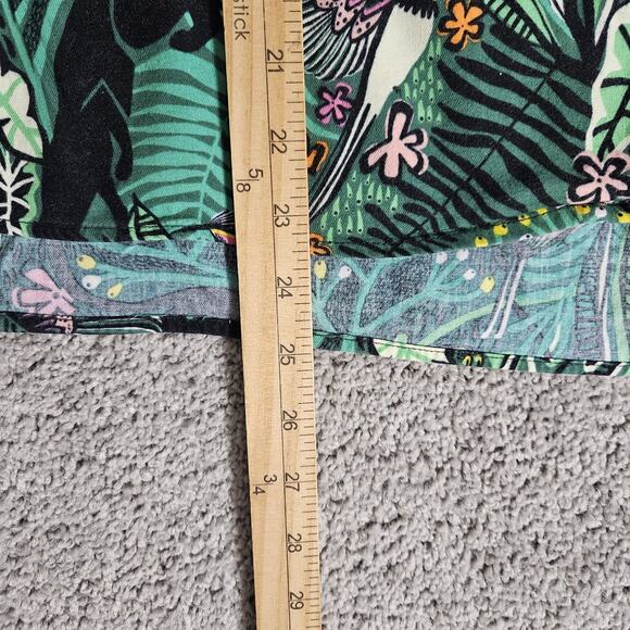 Anthropologie X Masha Volnova Pajama Set Womens Small Green Flannel Floral - Picture 9 of 16